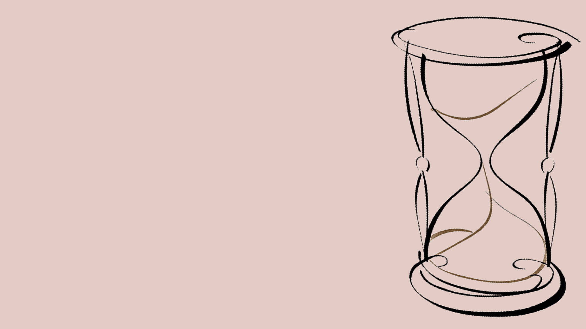 a sand clock drawing